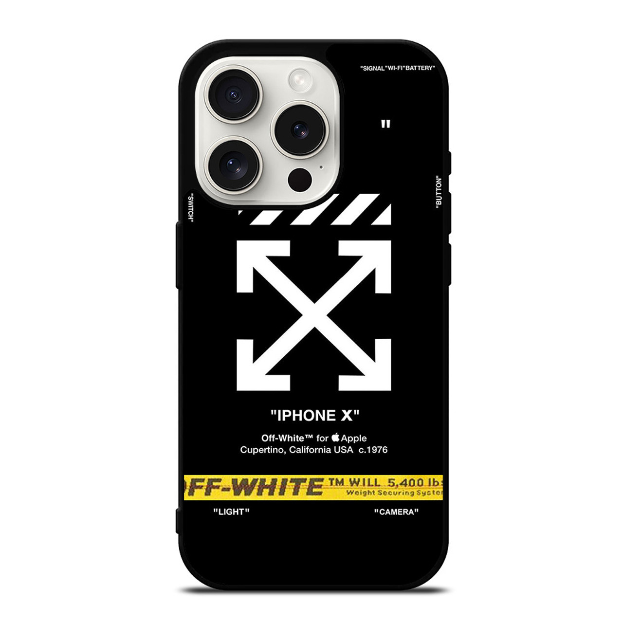 OFF WHITE NEW iPhone 15 Pro Case Cover